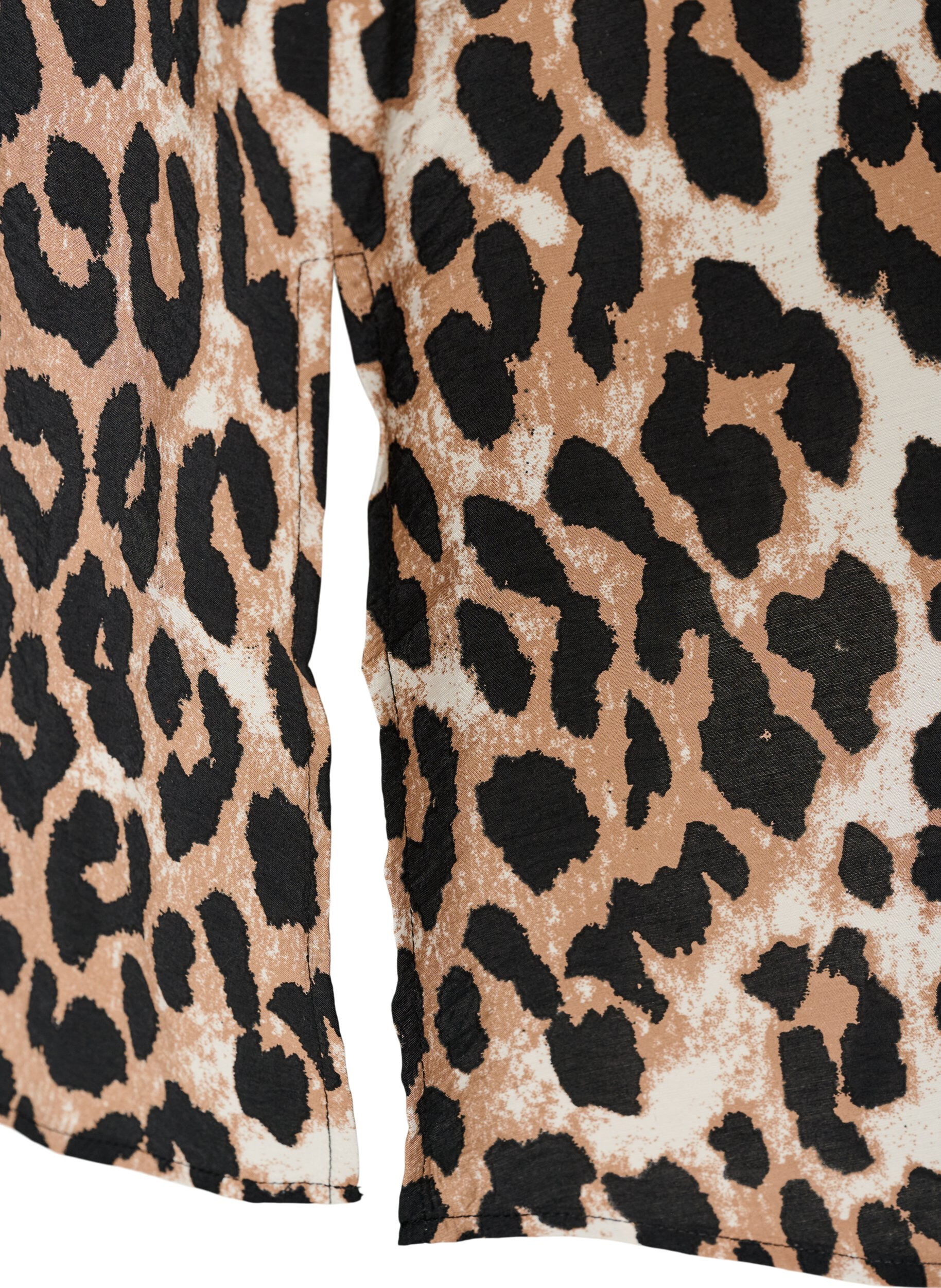 ZizziViskoosimekko, jossa on V-p&auml;&auml;ntie, Ruskea, Packshot image number 3