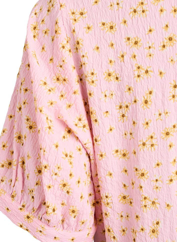 Lyhyt A-linjainen mekko, Vaaleanpunainen, Packshot image number 3