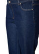 Cropped straight fit -farkut normaalilla vy&ouml;t&auml;r&ouml;ll&auml;, Sininen, Packshot image number 2