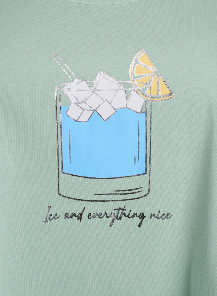 Puuvillatoppi A-mallissa, Vihre&auml;, Packshot image number 2