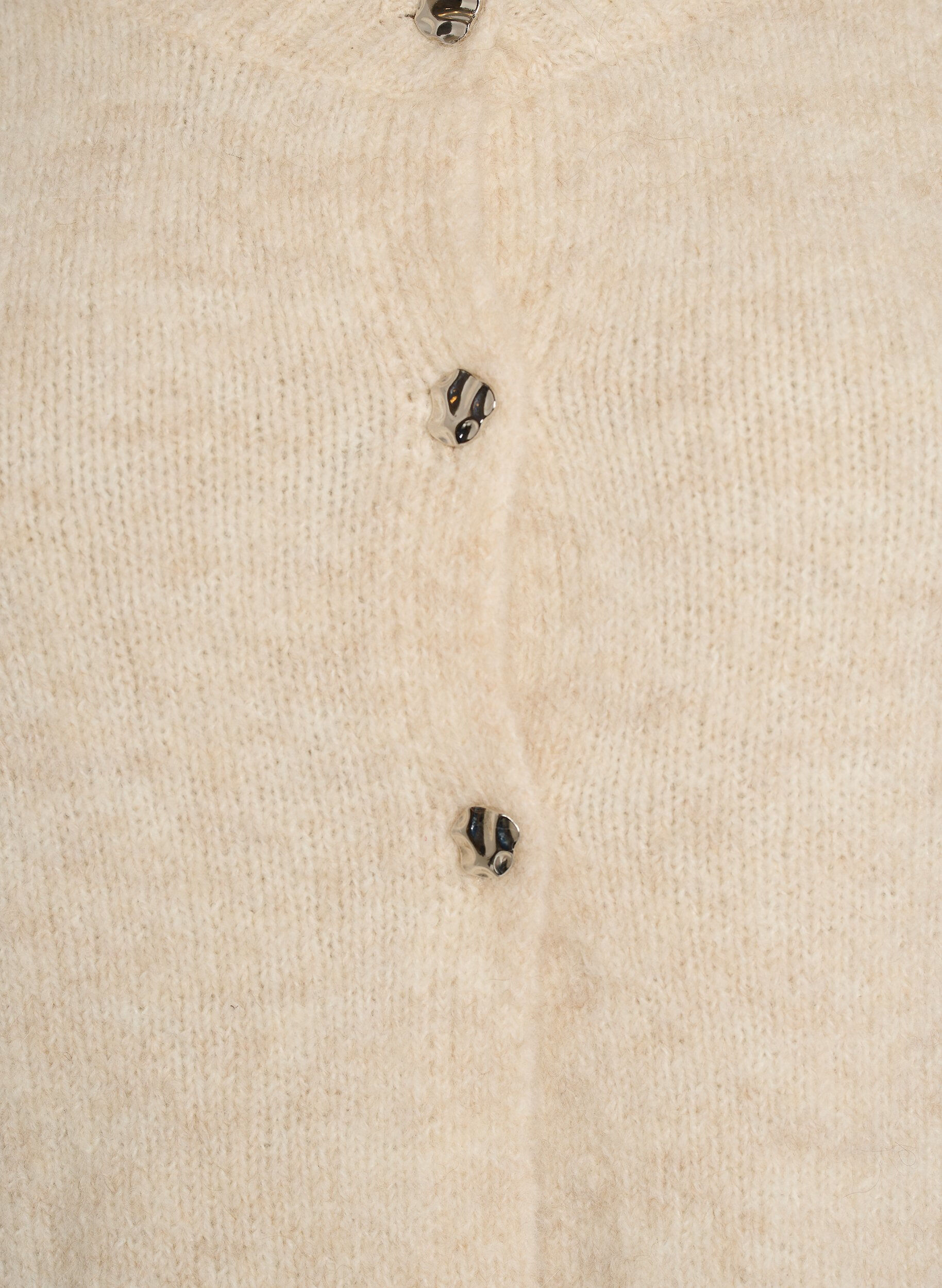 ZizziVillasekoite neuletakki 3/4-hihoilla, Beige, Packshot image number 2