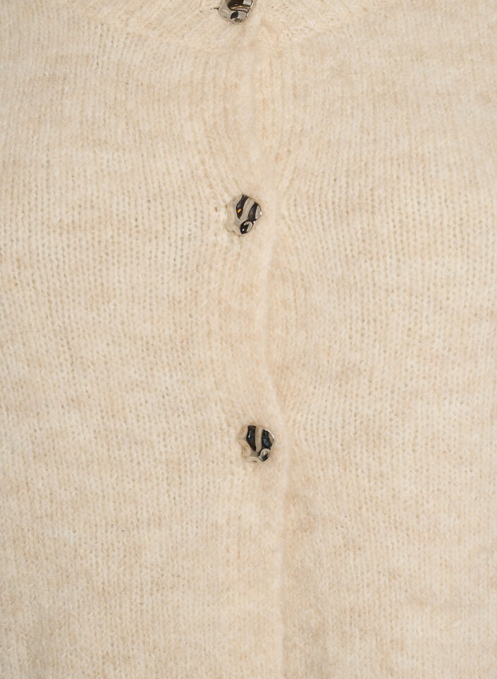 Villasekoite neuletakki 3/4-hihoilla, Beige, Packshot image number 2