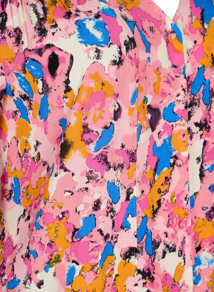 Pitkä viskoosipaita kuosilla, Rosebloom GraphicAOP, Packshot image number 2