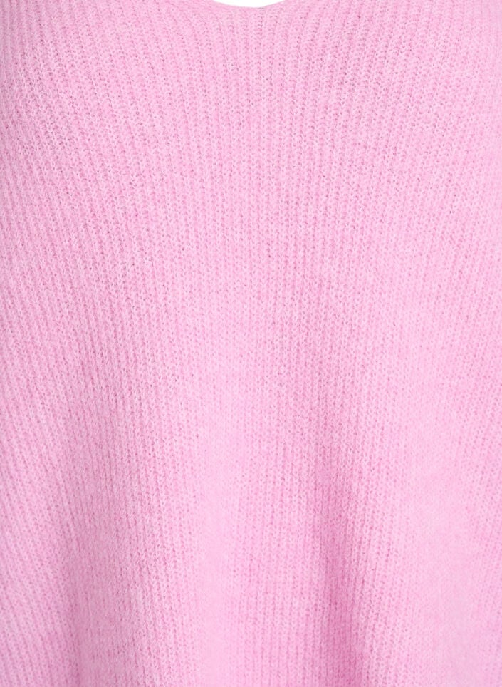 Neulepusero v-p&auml;&auml;ntiell&auml; ja raglanhihoilla, Vaaleanpunainen, Packshot image number 2