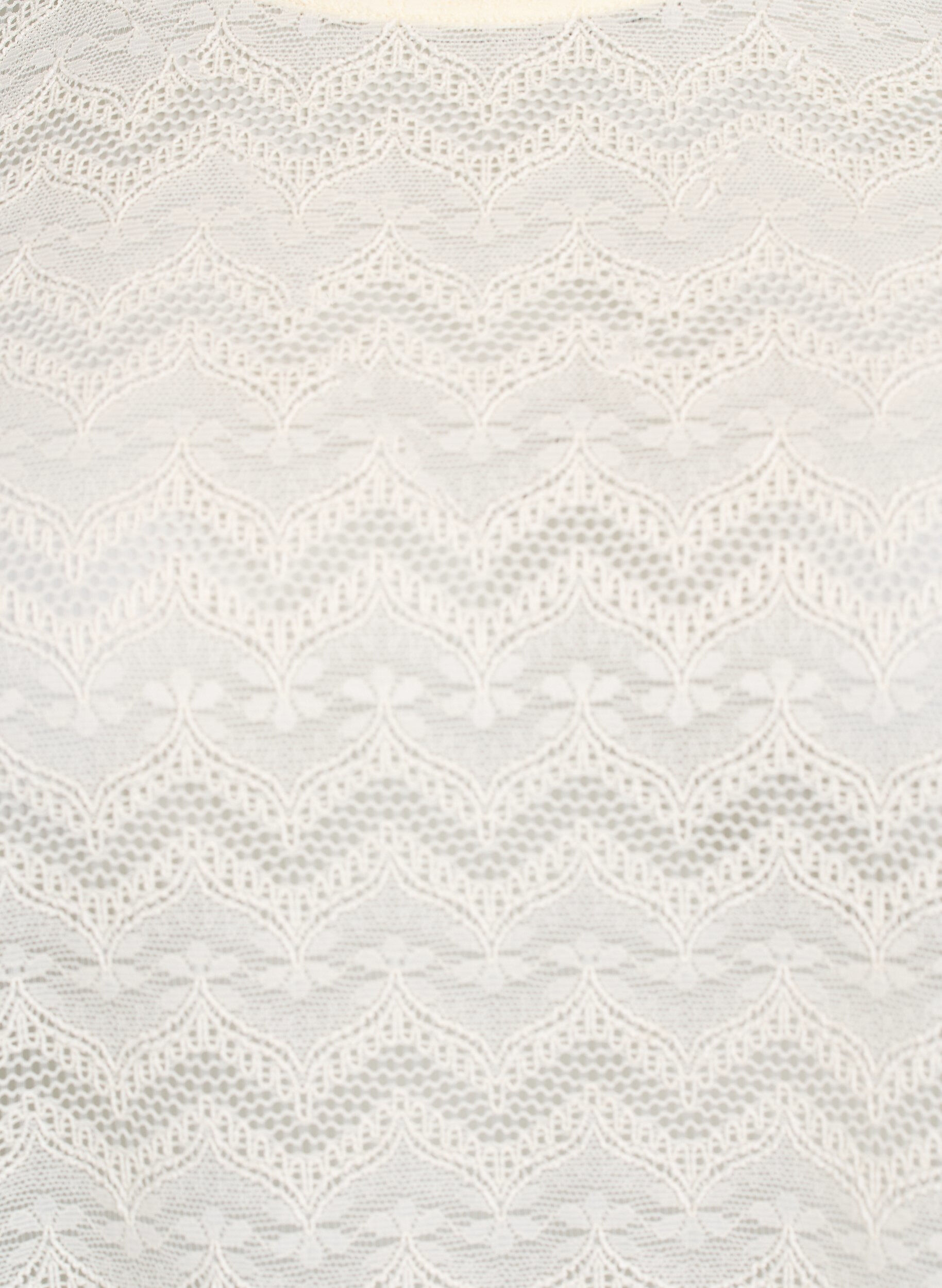 Zizzi Pitsipusero, jossa on lyhyet hihat ja piparkakkuhelma., Vanilja, Packshot image number 2