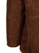 Urheilullinen teddy-fleecetakki vetoketjulla, Ruskea, Packshot image number 3