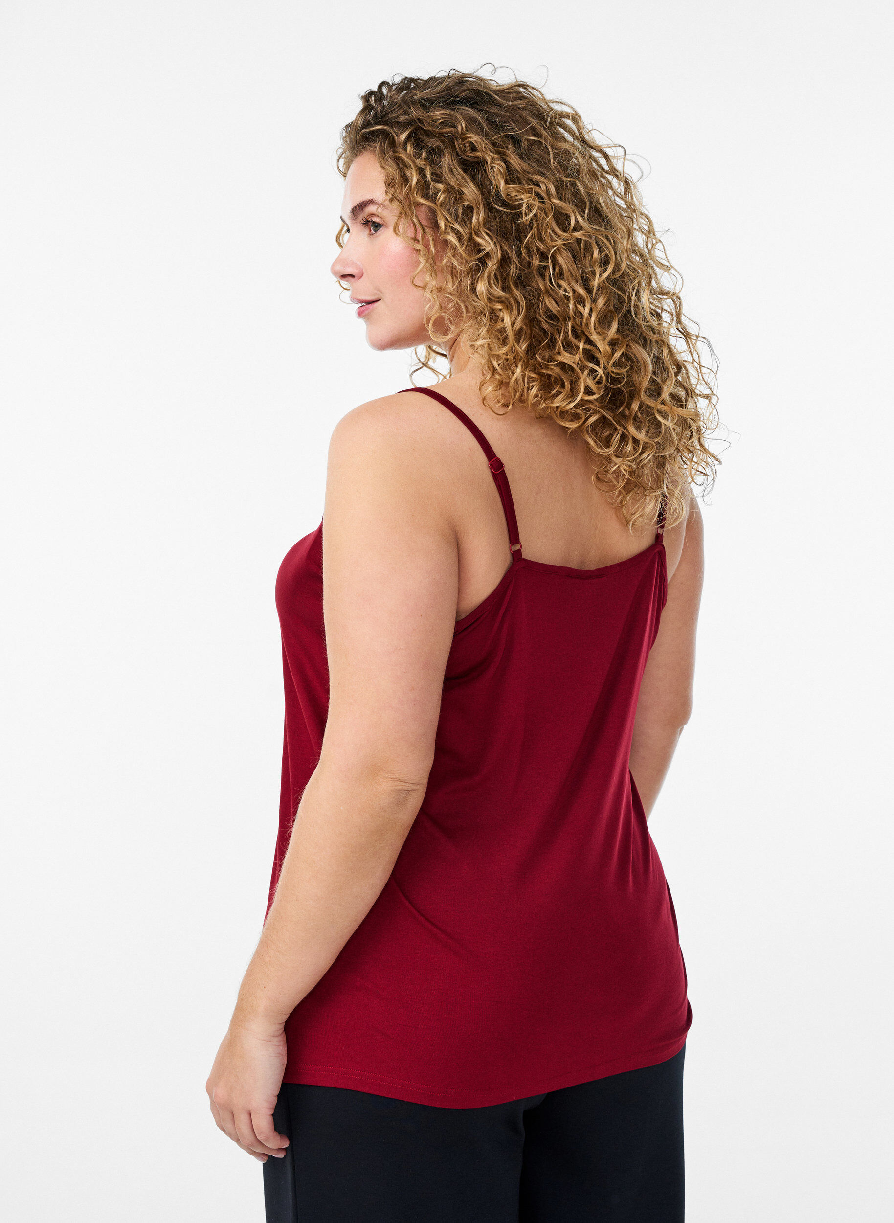 Zizzi Toppi pitsiyksityiskohdilla ja spagettiolkaimilla, Ruskea, Model image number 2