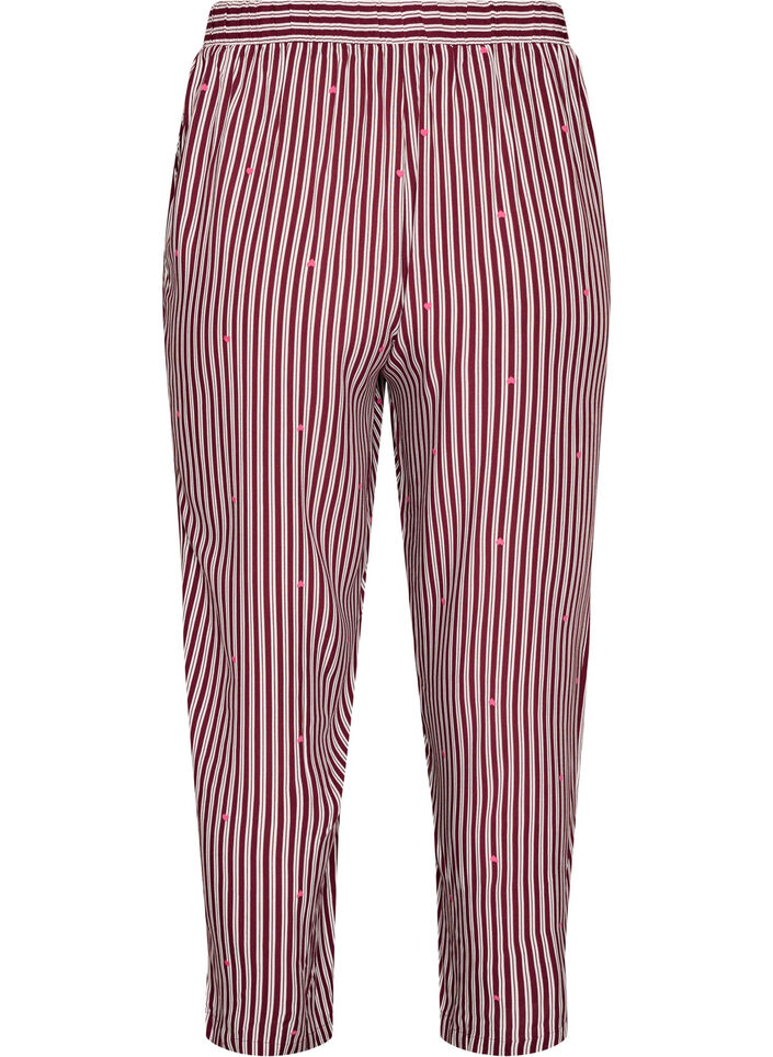 Rennot y&ouml;-housut raidoilla ja syd&auml;mill&auml;, Tumma Bordeaux, Packshot image number 1