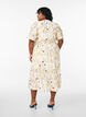 A-linjainen kukkakuvioinen midi-mekko, Beige, Model image number 2