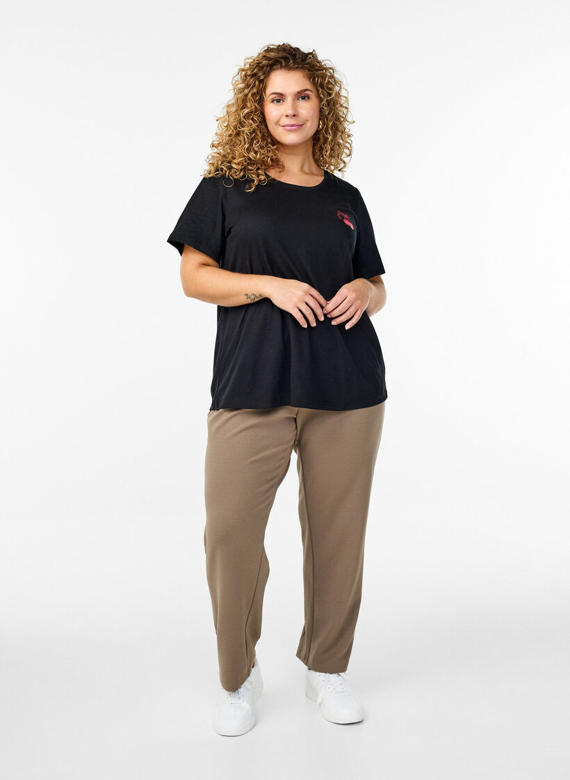 FLASH - T-paita printillä, Musta, Model image number 1