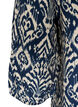 Kuviollinen viskoosipusero 3/4-hihoilla, Sininen, Packshot image number 3