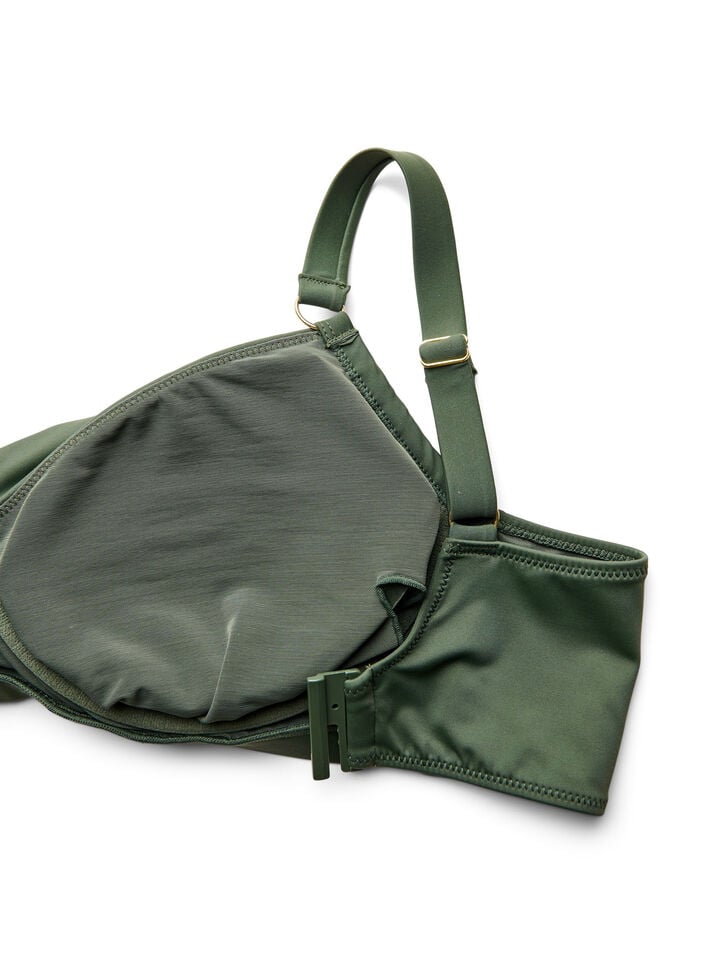 Bikiniliivit kaarituella ja kullanv&auml;risell&auml; yksityiskohdalla, Vihre&auml;, Packshot