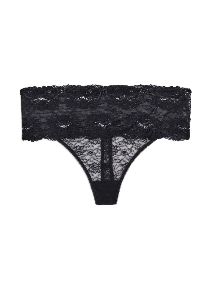 Stringialushousut 2-pack, Musta, Packshot image number 2