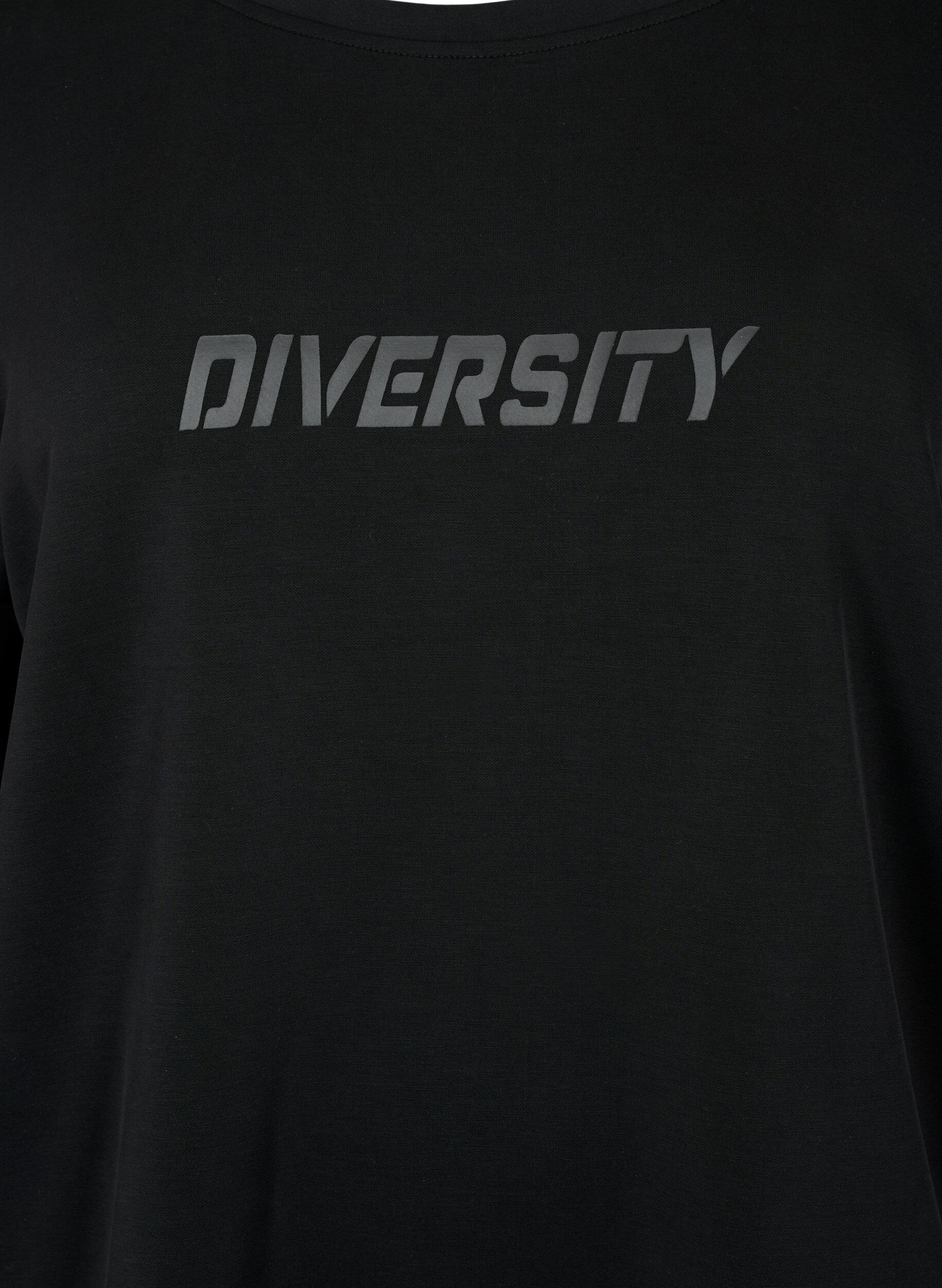 Zizzi Collegepusero tekstill&auml;, Black, Packshot image number 2