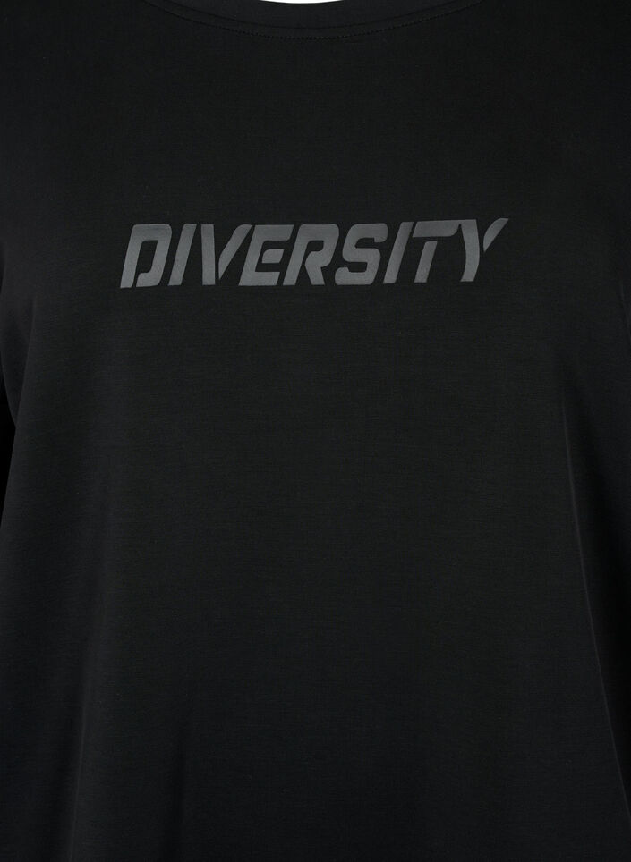 Collegepusero tekstillä, Black, Packshot image number 2