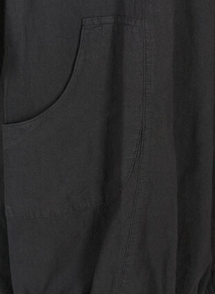 Hihaton mekko puuvillasta, Black, Packshot image number 3