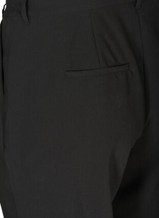 Kropatut housut klassisella designilla, Black, Packshot image number 3