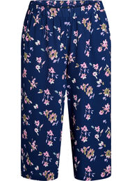 Culottes-housut kuosilla, Sininen