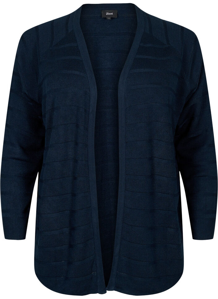 Neuletakki raidoituksella, Navy Blazer, Packshot image number 0