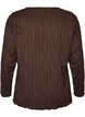Jerseypusero aaltoilevalla tekstuurilla, Ruskea, Packshot image number 1