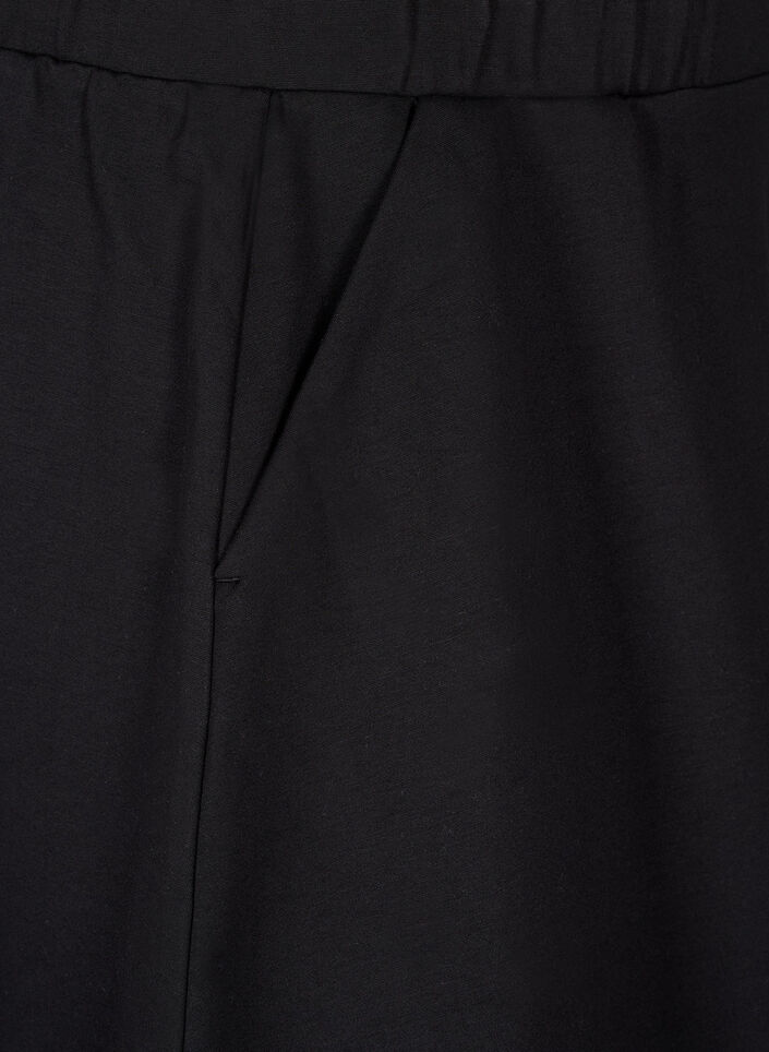 Viscoosinen skater-hame, Musta, Packshot image number 3