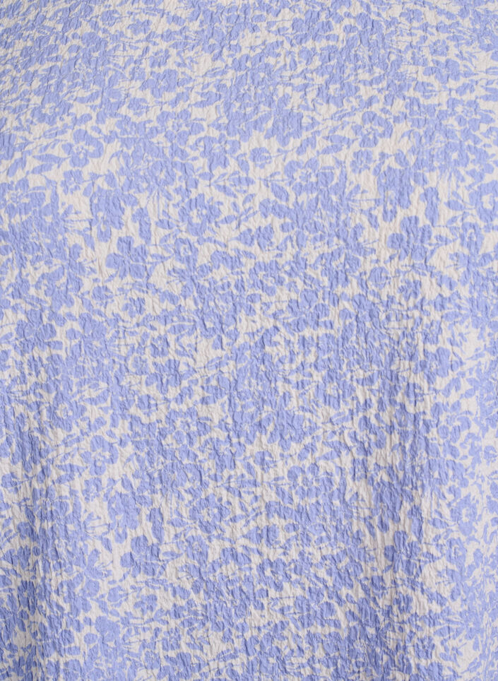 Lyhythihainen pusero tekstuurilla, Sininen, Packshot image number 2