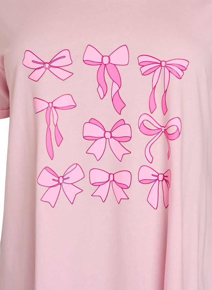 Lyhythihainen y&ouml;paita luomupuuvillaa, Vaaleanpunainen, Packshot image number 2