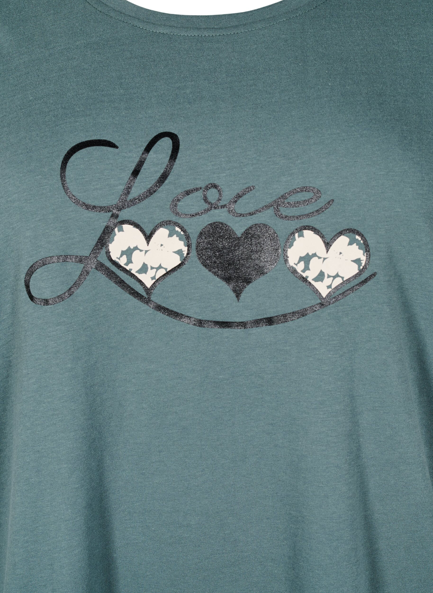 Zizzi FLASH - T-paita motiivilla, Vihre&auml;, Packshot image number 2