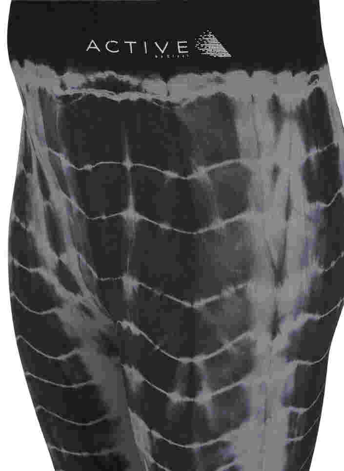 Saumattomat treenitrikoot tie dye -kuosilla, Black Tie Dye, Packshot image number 2