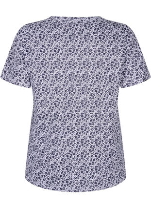 Kukallinen t-paita puuvillaa v-pääntiellä, Night Sky AOP, Packshot image number 1