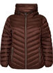 Kevyt takki hupulla, Ruskea, Packshot image number 0