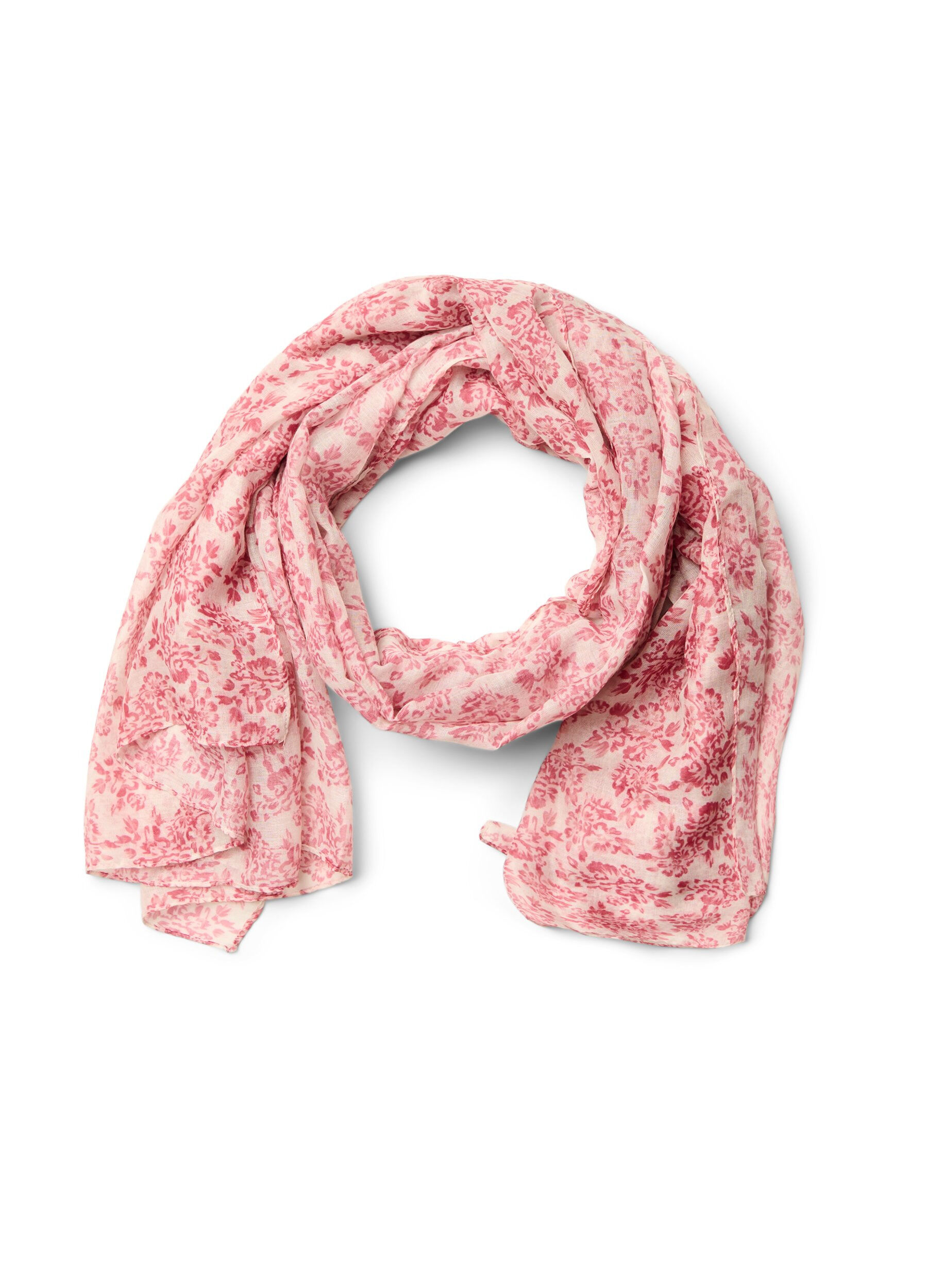 Pitk&auml; huivi kukkakuviolla