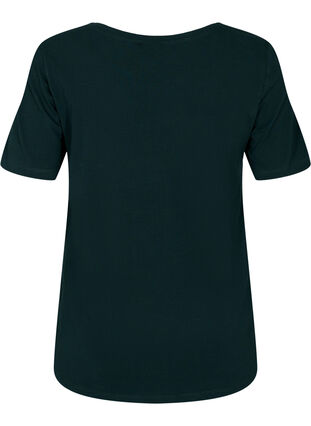 Yksivärinen perus t-paita puuvillasta, Scarab, Packshot image number 1