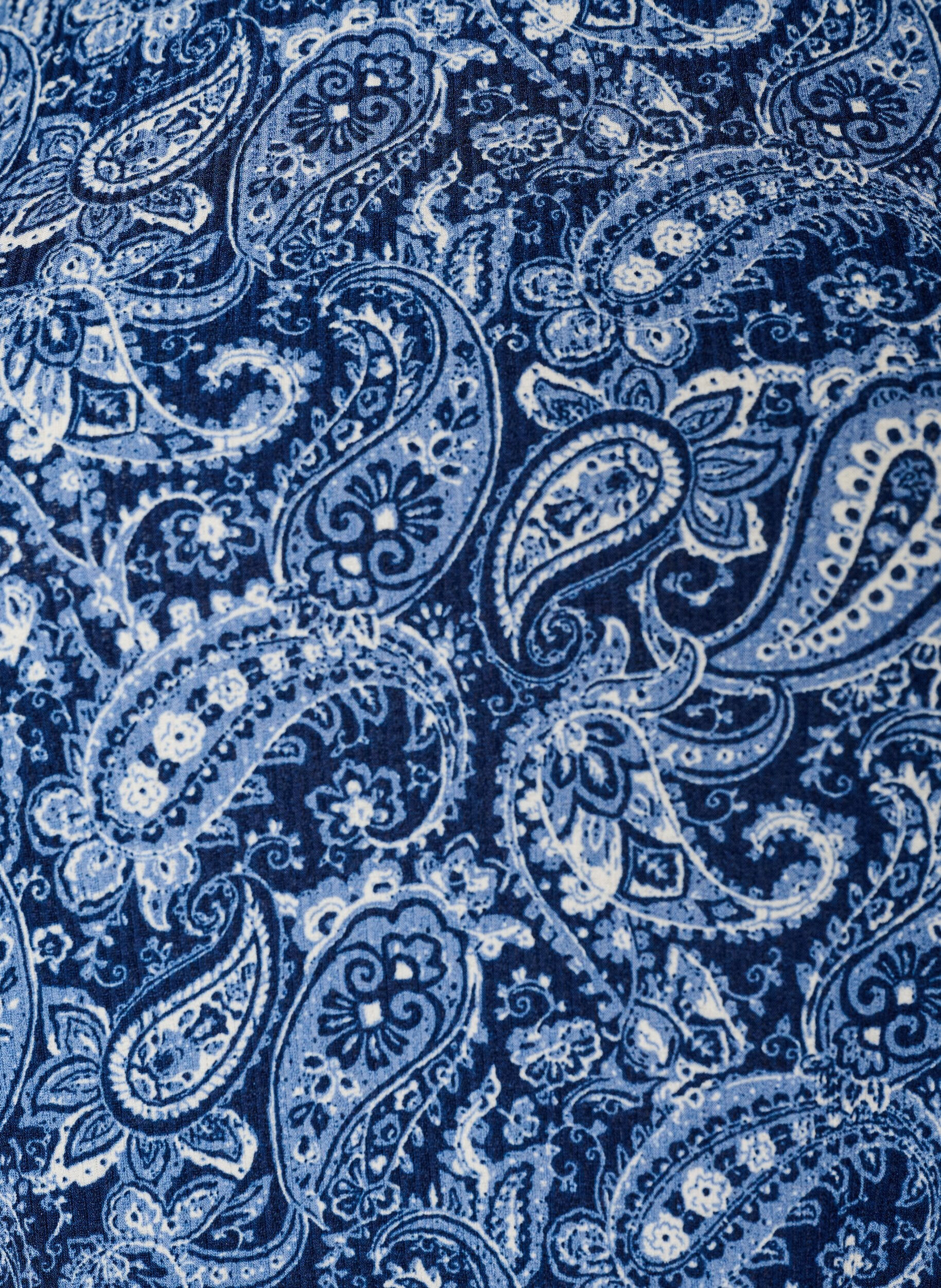 ZizziKuvioitu pusero, jossa on lyhyet hihat, Sininen, Packshot image number 2