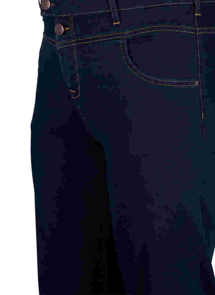 Regular fit Gemma-farkut korkealla vyötäröllä, Blue denim, Packshot image number 2