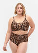 Korkeavyötäröinen bikinialaosa leopardikuosilla, Leopard Print, Model image number 0