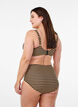 Korkeavy&ouml;t&auml;r&ouml;iset raidalliset bikinialaosat, Ruskea, Model image number 1
