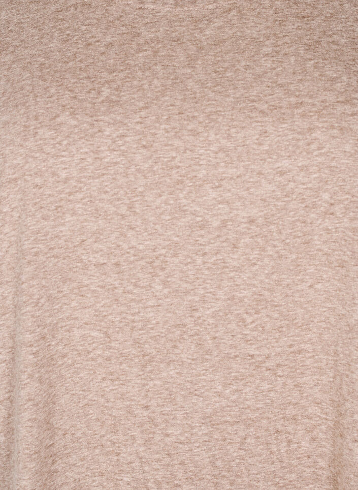 Meleerattu t-paita lyhyill&auml; hihoilla, Ruskea, Packshot image number 2