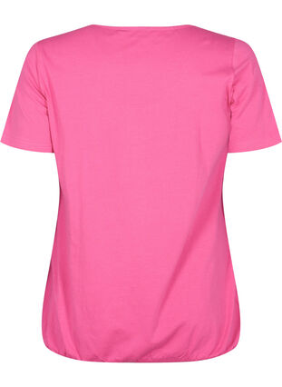 Lyhythihainen puuvillainen t-paita, Shocking Pink, Packshot image number 1
