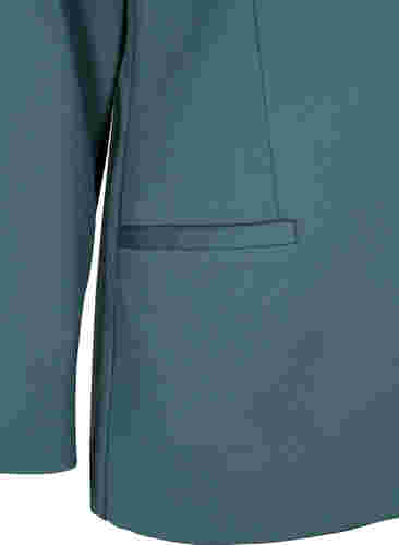Yksinkertainen bleiseri napeilla ja koristetaskuilla , Silver Pine, Packshot image number 3