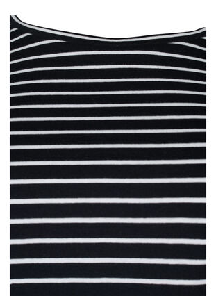 2 perus t-paitaa puuvillasta, Black/Black Stripe, Packshot image number 3