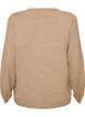 Neuletakki py&ouml;reill&auml; napeilla, Beige, Packshot image number 1