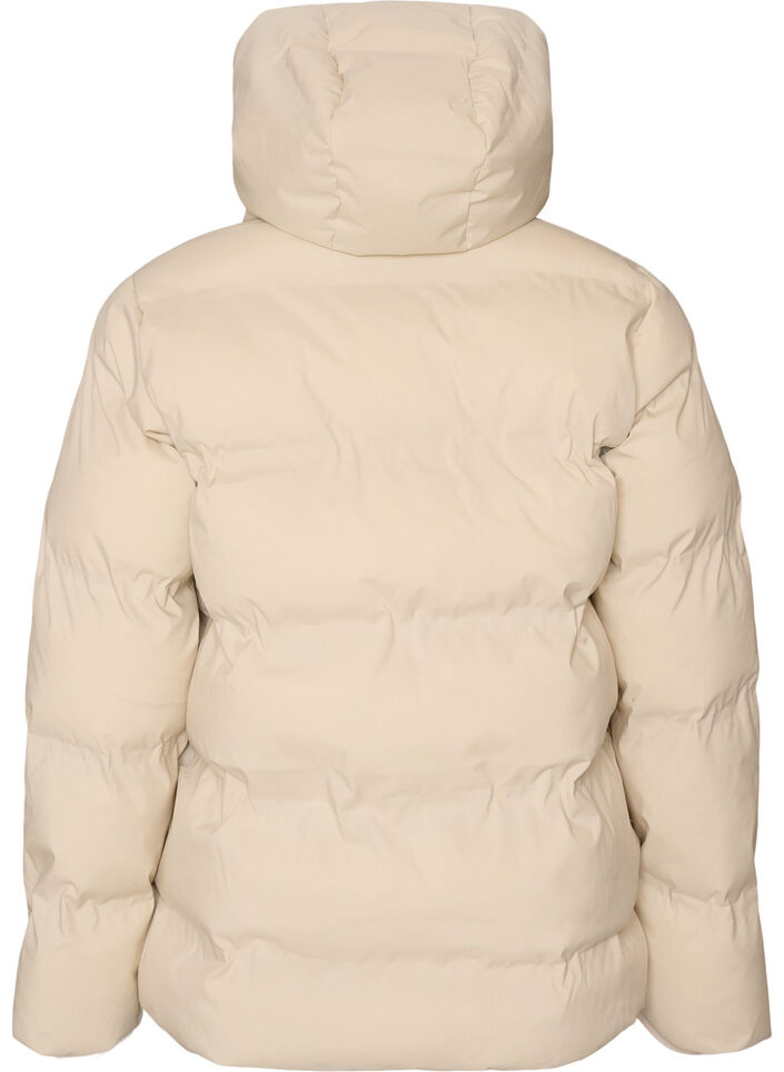 Lyhyt toppatakki irrotettavalla hupulla, Vanilja, Packshot image number 1