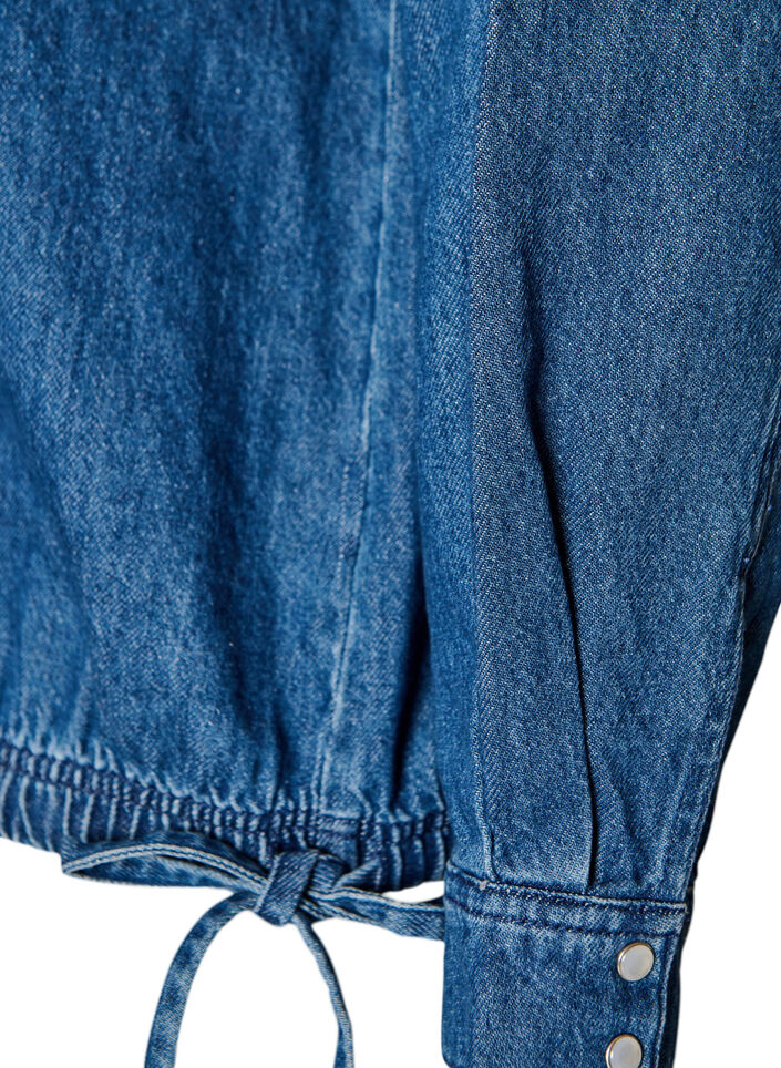 Denimpaita pallomaisella istuvuudella, Sininen, Packshot
