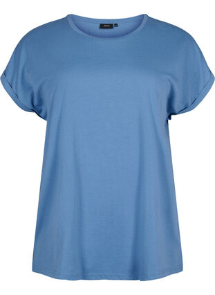 Lyhythihainen t-paita puuvillasekoitteesta, Moonlight Blue, Packshot image number 0