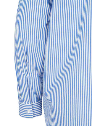 Raidallinen paita ekologisesta puuvillasta, Dazzling Blue Stripe, Packshot image number 3
