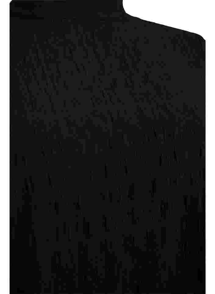 Pusero korkealla kauluksella ja 3/4-hihoilla, Black, Packshot image number 2