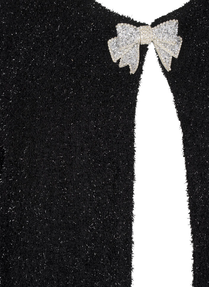 Takki rusetilla ja kimallelangalla, Black, Packshot image number 2