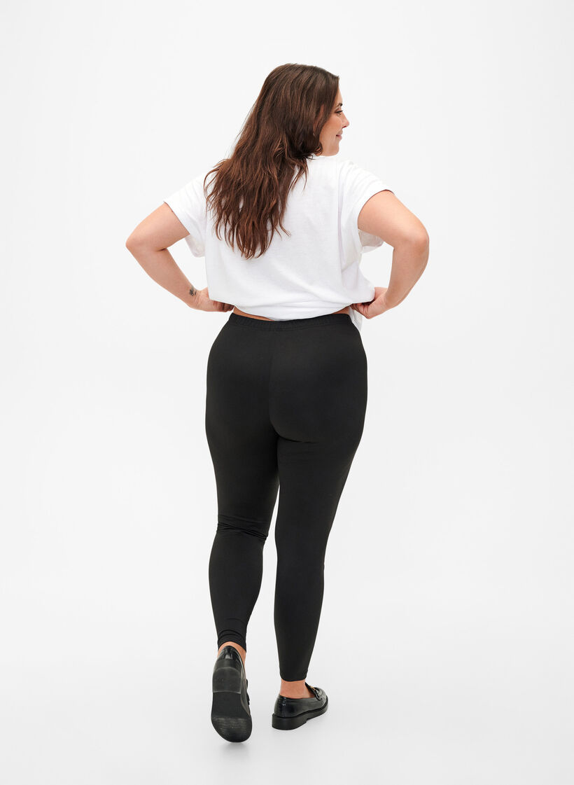 2-pack basic -leggingsit, Musta, Model image number 2