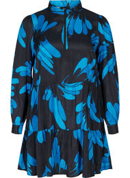 Viskoositunika kuosilla ja vetoketjulla, Dark Blue AOP